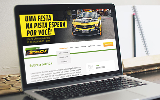 Hotsite de inscrições do evento